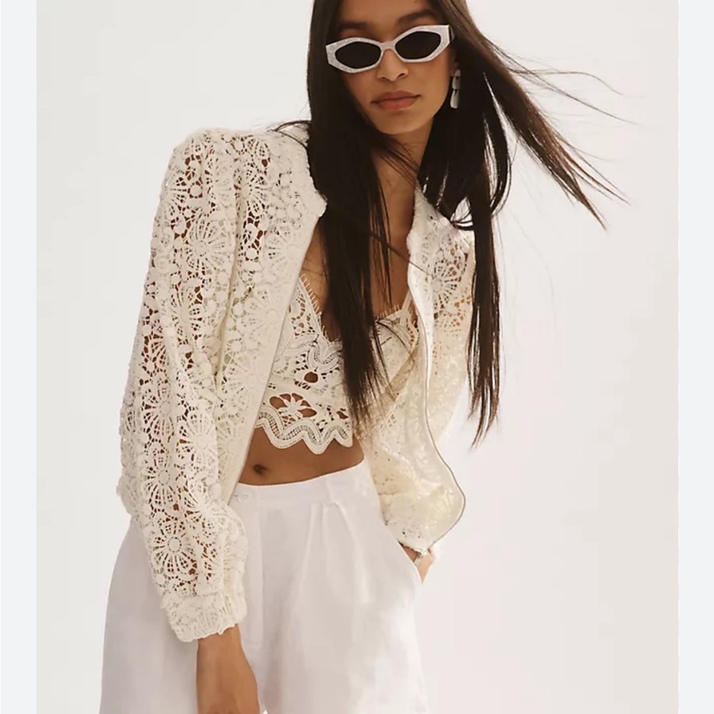 Anthropologie Lace Bomber
Jacket - Picture 4 of 6